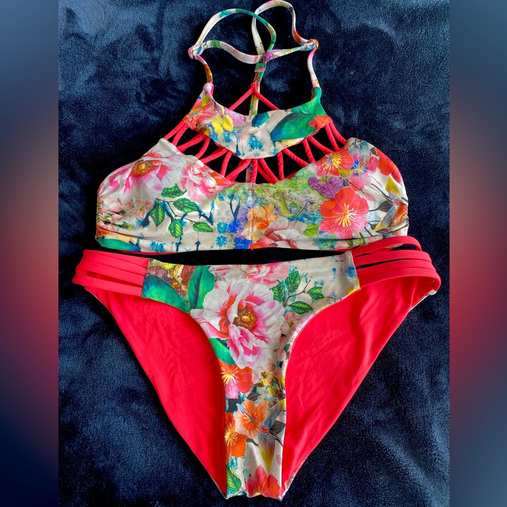 Reversible Floral Bikini Set